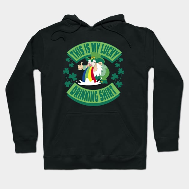 Lucky Drinking Shirt I Funny Irish St Patrick's Day Hoodie by az_Designs